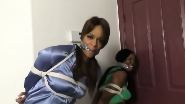 Ebony Damsels Duct Taped  Cleave Gagged 1080p  Kinky4Ever