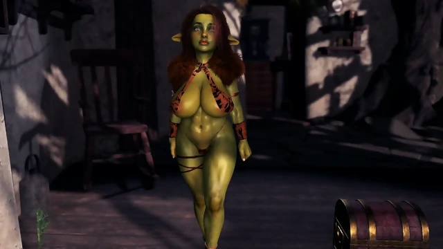 Curvy low-level goblin begs take her into youre party as obedient servant
