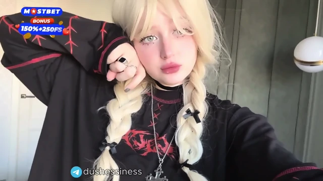 May i Cum in my Tights and then Fill your Mouth with Real SQUIRT Hot Teen Goth Girl Videocall you