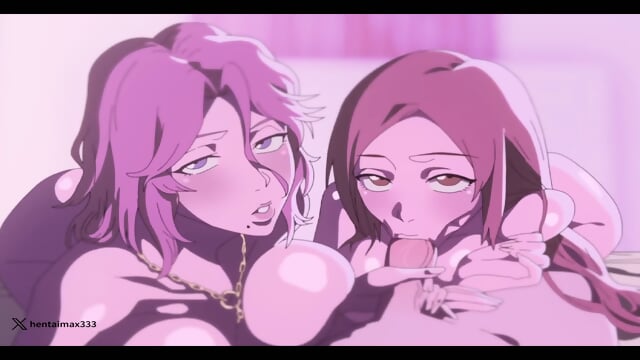 Orihime and Rangiku  -hentai anime