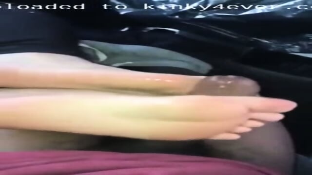 Gf Giving Me A Passionate Interracial Footjob And Receiving Cum On Her  Kinky4Ever