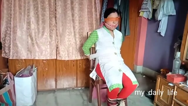 Wife Chair Tied Routine  Kinky4Ever