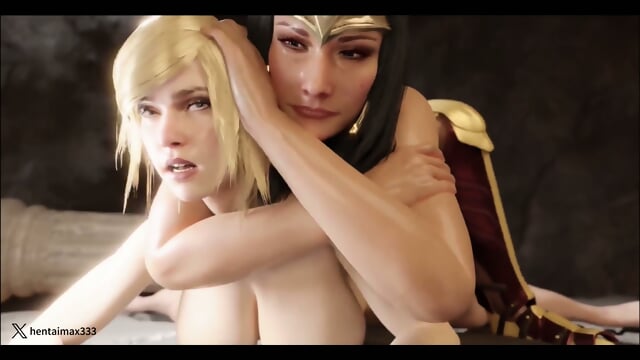 Winder Woman vs Super Girl  -hentai anime