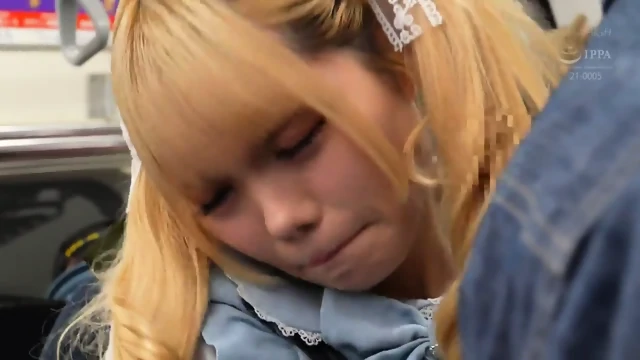 landmine girl was violated on the train but tuns out she is a horny girl enjoyed sex with that ahegao face