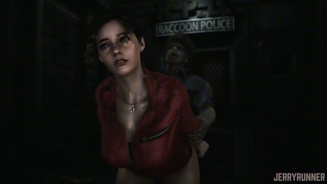 [BiderPL] Cartoon - Claire x Leon infected (Meshed VR, JerryRunner)