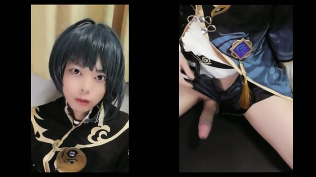femboy Xingqiu Masturbation