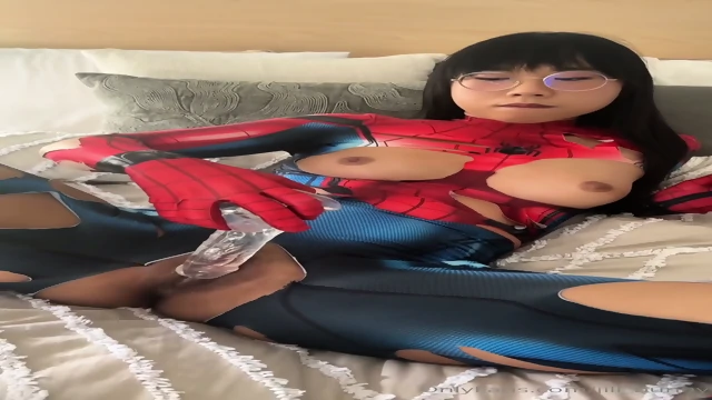 This Asian Cutie With A Phat Booty Rides her Toys