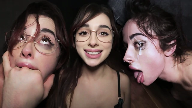 Cum - Busty Whore Licks The Floor