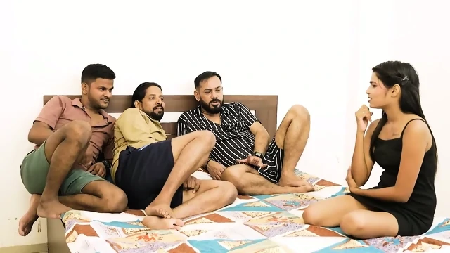 Three Friends Book A Desi Slut For Full Night
