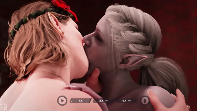 3D Futa on Female - Mature futanari lady explores passionate lesbian desires in steamy cartoon narrative