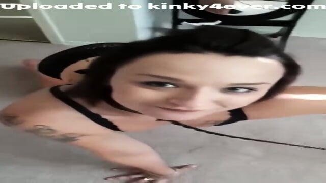 Subwife Sucks Cock On Her Fours  Kinky4Ever