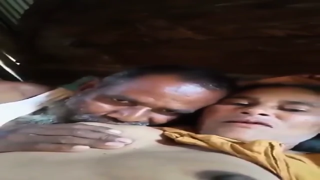 Tharki Old Uncle Sucking Wife's Boobs