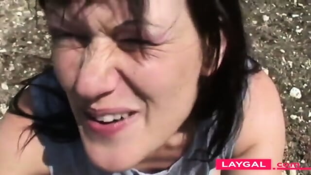 German Amateur Outdoor Creampie