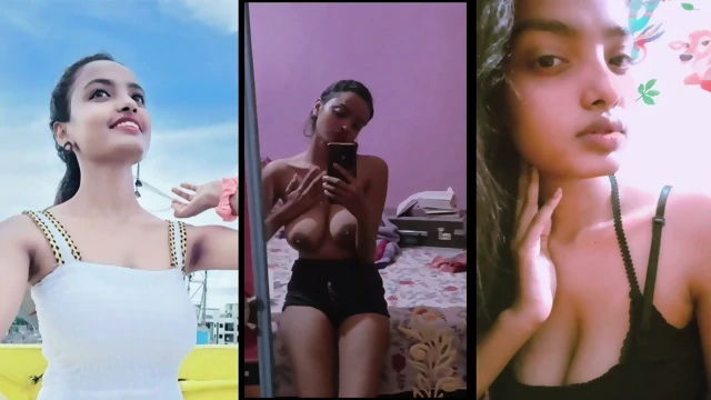 Beautiful Indian Slim Girl Fully Nude Showing Playing With Boobies