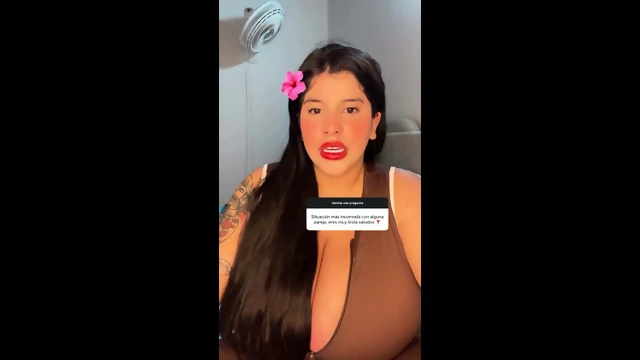 huge boobs latina talking