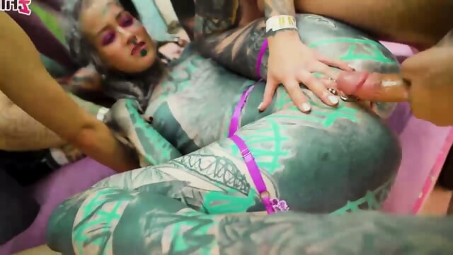 colorful ice breaking