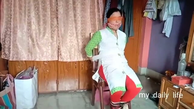 Wife Chair Tied Routine  Kinky4Ever