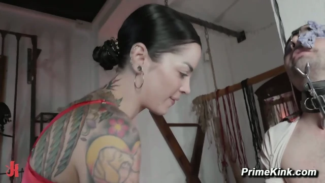 Hardcore Femdom Punishment With Mistress Dolores Suspension Bondage Spanking CBT