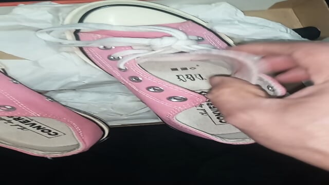 CONVERSE PINK NEW CUM PART 1