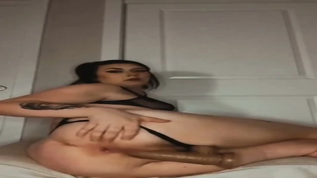 big ass babe in lingerie asshole