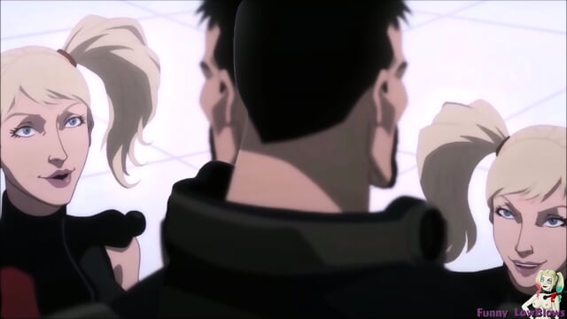 Suicide Squad BLOWJOB (not explicit) Harley Quinn 2 nutshots anime ballbusting