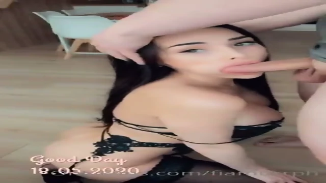 Sexy brunette blowjob and creampie in doggystyle