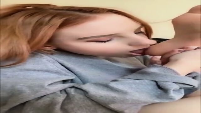 Beautiful Ginger Gently Licks Her Soles And Toes In A Solo  Kinky4Ever