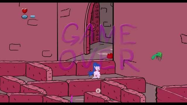 Cartoon virgin gets fucked. Game walkthrough video.