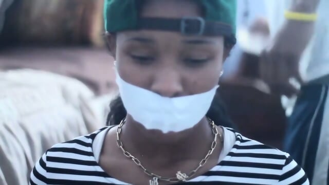 Ebony Gagged  Kinky4Ever