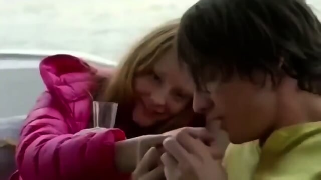 Redhead Held Handcuffed In Pink Downjacket  Kinky4Ever