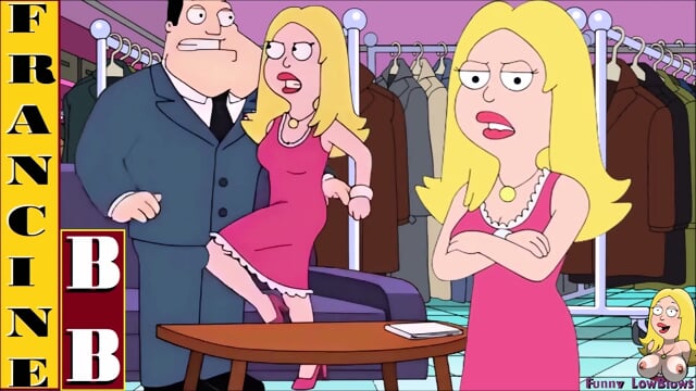 time travel FRANCINE BALLBUSTING cartoon kick in the balls sexy milf