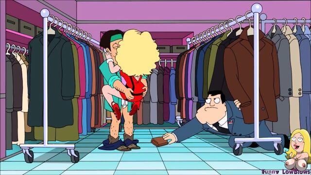 time travel FRANCINE BALLBUSTING cartoon kick in the balls sexy milf
