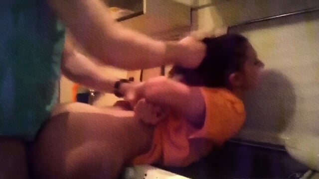 Russian Girl Bent Over Counter And Fucked