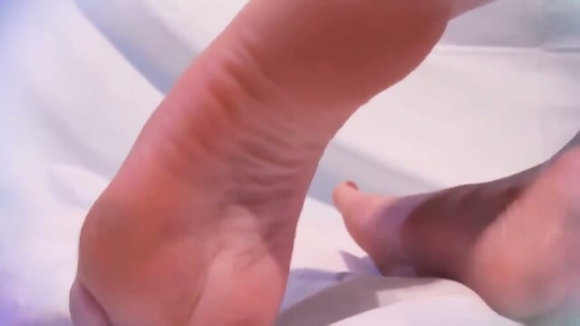 Watch As These Soft Delicate Feet Get Shown Off On Her Bed  Kinky4Ever