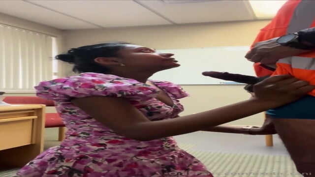 Big boy blowjob girl hard
