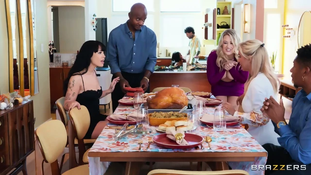 Baby Gemini, Ashley Alexander, Beca Barbie (Fuck Everything In Sight! A Brazzers Thanksgiving Story)