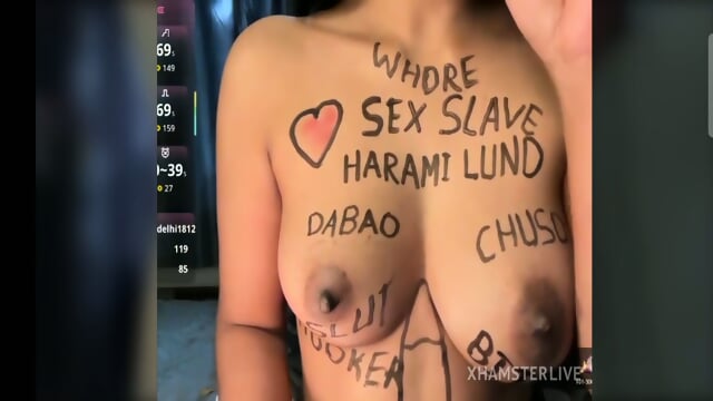 Dark__Desire__ write words on nude body