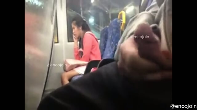 Encoxada dickflash grope cum ass