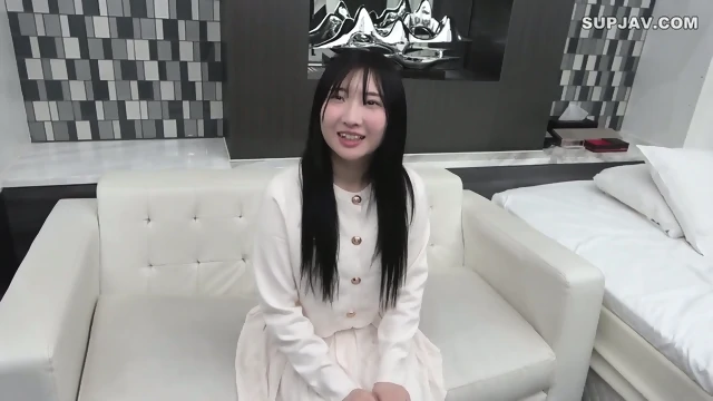 Cute Japanese Girl In A White Dress. Nice Body And Tits