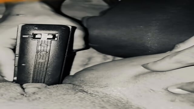 Fingering a bitch with a 45mm