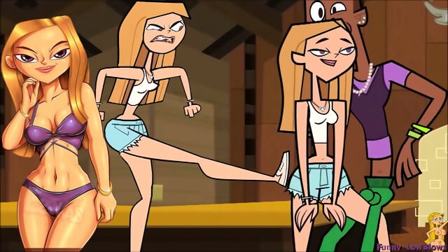 sexy JULIA ballbusting black boy TOTAL DRAMA kick in the balls