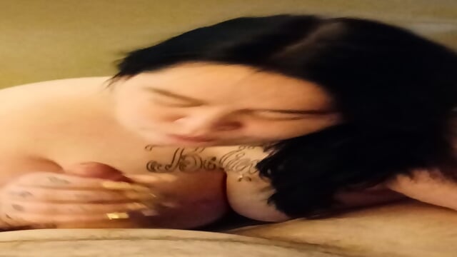 Young bbw sucking cock