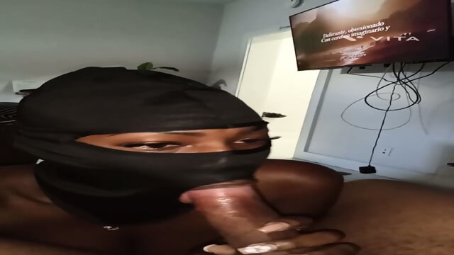 Latina Ebony Stephanie Suck Big Cock Fucked With Mask Full Of Cum