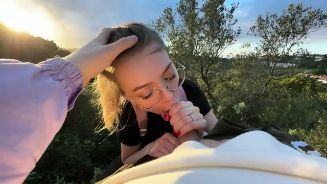 Strangers Join Us for a Public Blowjob