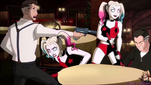 sexy teen HARLEY QUINN bat hit BALLBUSTING goons 2 nutshots