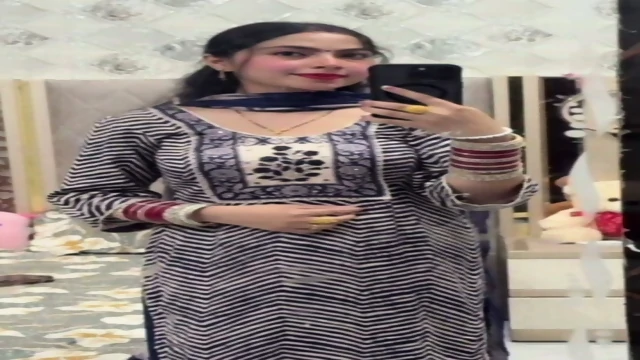 Beautiful Horny Punjabi Wife Masturbating Riding On Cucumber & Dildo Moaning Dirty Talking