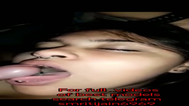 Indian nri girl with piercings giving hardcore blowjob