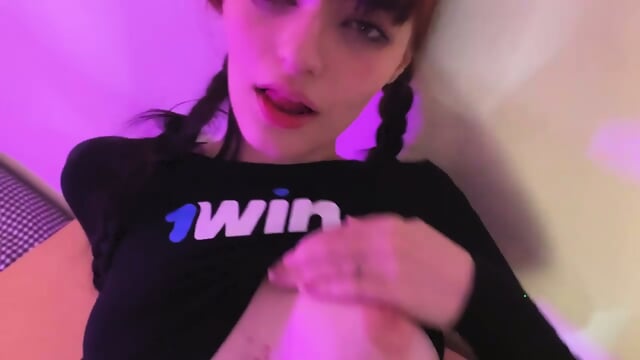 Rough stepsister deep throat with jizz in her mouth - impressive XXX!