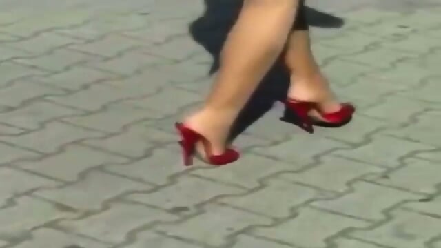 Super Sexy Peeptoe Pumps Getting Followed  Kinky4Ever