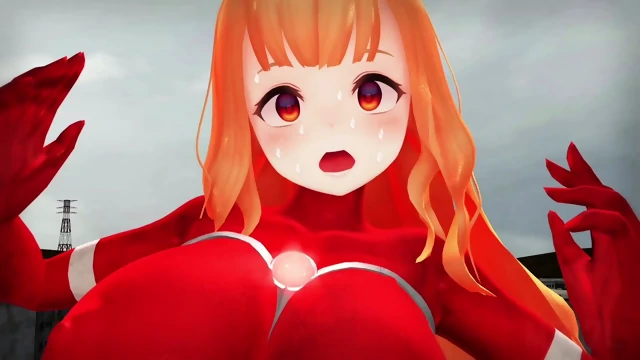 Super heroine vs giant ape